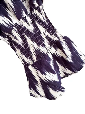 Tuckernuck Pomander Place Navy Ikat Kenzo Dress Size L thumbnail 7