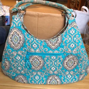 VERA BRADLEY Large Hobo in Totally Turq Retired Spring 2010 thumbnail 3