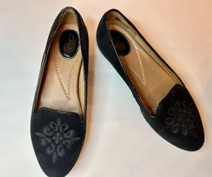 Clarks Artisan | Black Alitay Kallen Suede Flat - 6M thumbnail 4