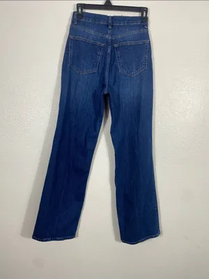 Reformation Dark Blue Wide-Leg Jeans Size 26 thumbnail 6