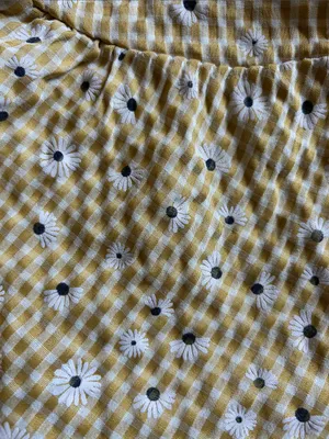 Yellow Floral Tie-Front Summer Tank thumbnail 2