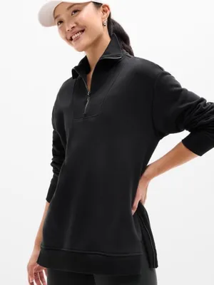 Athleta Black Cozy Karam 1/4 Zip Pullover thumbnail 1