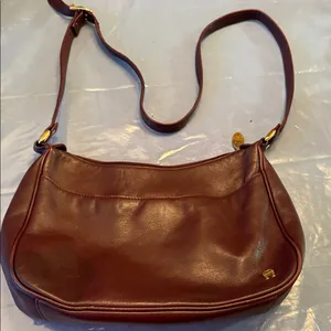 Etienne Aigner Rich Brown Leather Shoulder Bag thumbnail 1