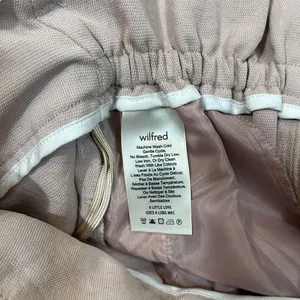 Wilfred Aritzia Paperbag Shorts Coquette High Rise Pink Purple Crepe Women 2 thumbnail 8