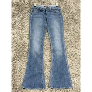Paige Premium Denim Lou Lou Flare Jeans Light Blue Low Rise Women’s Size 24 thumbnail 3
