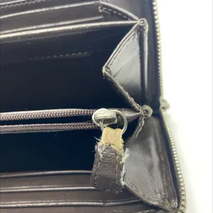 Coach Signature C Brown Coated Canvas Zip Around Wallet thumbnail 5