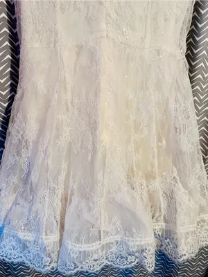 NWT LULUS | Charmaine Cream Lace Sleeveless Skater Mini Dress, XL thumbnail 8