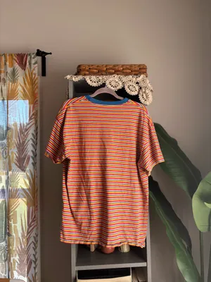 urban outfitters cotton striped ringer tee thumbnail 3