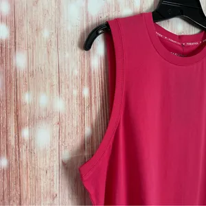 Fabletics Raspberry Fizz Pink 100% Cotton Athletic Tank Top Size XL thumbnail 6