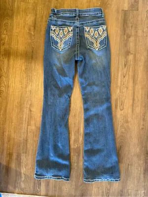 Legend Y2K Embellished Slight Flare Jeans Size 7 thumbnail 4