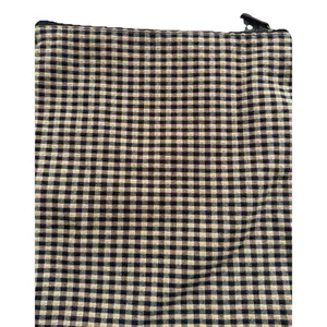Longaberger Women's Tan and Black Plaid Crossbody Bag Purse 11"x 10"‎ thumbnail 4