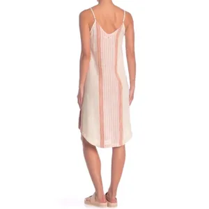 Rip Curl Cream Baja Stripe Midi Dress NWT S thumbnail 2