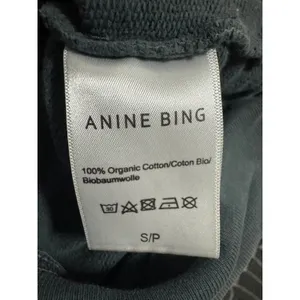 Anine Bing City Love Graphic Crewneck Sweatshirt, Charcoal Grey, Size S thumbnail 7