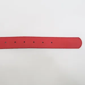 Vintage 90s Red Belt with Sparkly Butterfly Buckle thumbnail 5