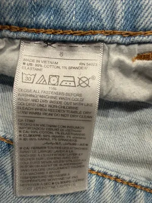 Old Navy boyfriend dristress raw hem light blue jeans size 8 . thumbnail 3