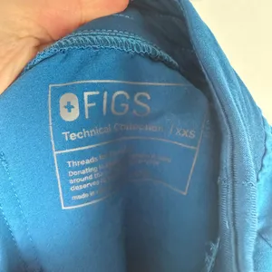 FIGS Zamora Jogger Scrub Pants Teal Blue Orange Size XXS EUC thumbnail 6