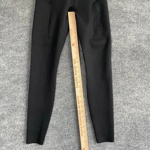 Nike Go Dri-Fit Black Leggings Pockets Zipper Activewear Gym Workout Sporty thumbnail 6