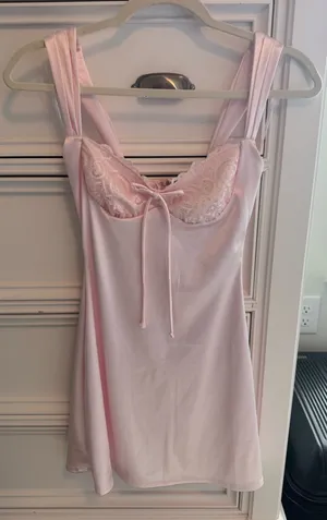 Windsor Pink Silk Mini Dress thumbnail 1