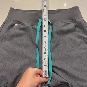 FIGS Zamora High-Rise Jogger Scrub Pant in Graphite Gray Size Small Petite thumbnail 8