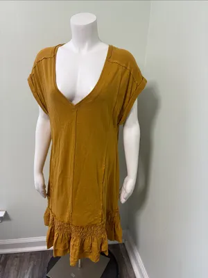 ANTHROPOLOGIE Daily Practice Solana Ruffled Tunic Dress Small thumbnail 9