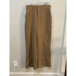 Parker Women's The Nima Wide-Leg Pants Camel Cognac Size 12‎ Career thumbnail 2