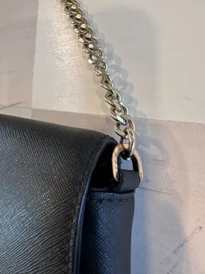 kate spade new york tilden place alek black saffiano leather flap shoulder bag purse thumbnail 4