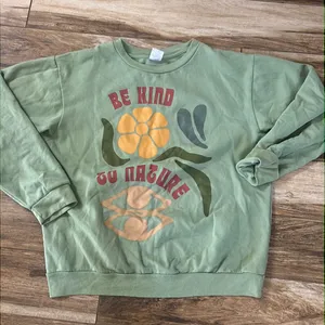 Desert dreamer green pullover sweatshirt Size XL thumbnail 1