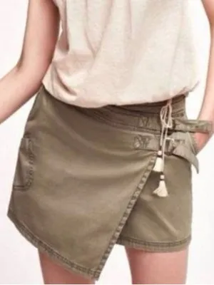 Anthropologie Hei Olive Green Cargo Utility‎ Skort thumbnail 1