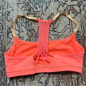 Lululemon True Self Bra Grapefruit Peach Fuzz Size 6 Coral Sports Bra thumbnail 8
