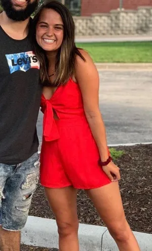 Wild Honey Red Tie Front Romper thumbnail 3