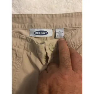 Vintage Old Navy Womens Khaki Ripstop Cargo Pants Tan Straight Leg Size 12 thumbnail 5