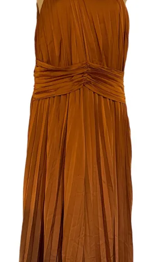 Lulu's One Shoulder Terracotta jumpsuit beautiful wide leg excellent pre owned thumbnail 1