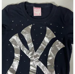 Navy Blue Diamond ‘NY Yankees: Bronx Bombers’ Baseball T-Shirt Top Tee Size S ⚾️✨ thumbnail 3