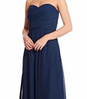 Adrianna Papell Charlotte Navy Bridesmaids Dress thumbnail 2