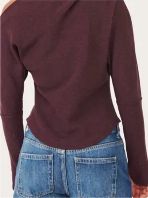 Free People We The Free Fuji Thermal Top In Earth Seed Size XS thumbnail 2