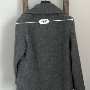Gray Warm Coat Blazer Oversized XS thumbnail 3