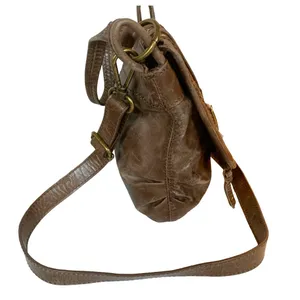 The Sak Brown Distressed Leather W/Calf Hair In Giraffe Print Bag thumbnail 4