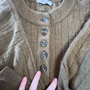 Madewell Bowden Sweater Womens Size L Brown Henley Wool Alpaca thumbnail 6