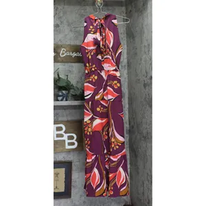 NWT Sam Edelman Hoyal Large Floral High Neck Dress 30F751-S4 Wine Multi Red 6 thumbnail 5