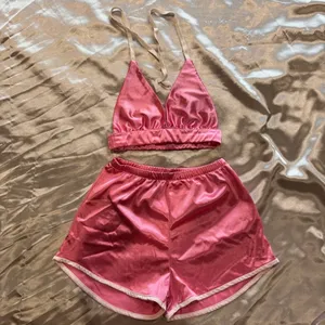 Pink Satin Short Set thumbnail 2