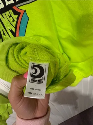 Daydreamer Neon Lime Crewneck Sweatshirt Los Angeles thumbnail 6