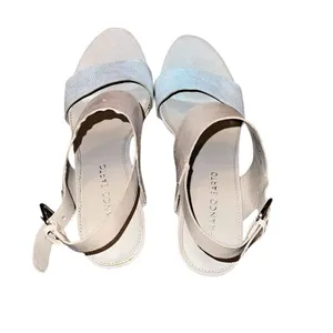 Franco Sarto Tan and Silver Sandals Shoes Size 7.5 M thumbnail 3
