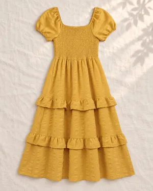 Large Yellow maxi dress  thumbnail 2