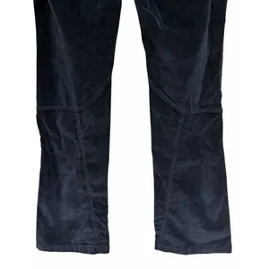 Free People Hit‎ Back Slim Flare Pants Black Velvet Women's Size 8 thumbnail 6