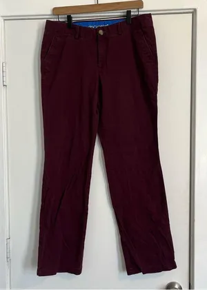 Dockers bootcut burgundy maroon dark red Y2K prep style khakis Women’s size 10 thumbnail 1