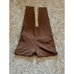 Fern‎ Fitness Core High Waisted Leggings Espresso Brown Womens Small Activewear thumbnail 3