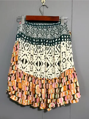 FREE PEOPLE Naomi Boho Printed Skirt thumbnail 4