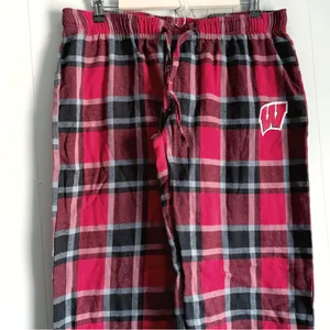 Bottom Drawer Sleepwear Ladies UW Badger Red Plaid PJ Lounge Pant Set L thumbnail 5