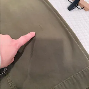 A.L.C. Frank Wide Leg Sailor Pants in Army Green Cropped size 0 thumbnail 7