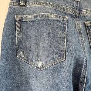 Paige Leenah Ankle Wide Leg Jeans Allegro Blue Distressed Raw Hem 25 NWOT thumbnail 6